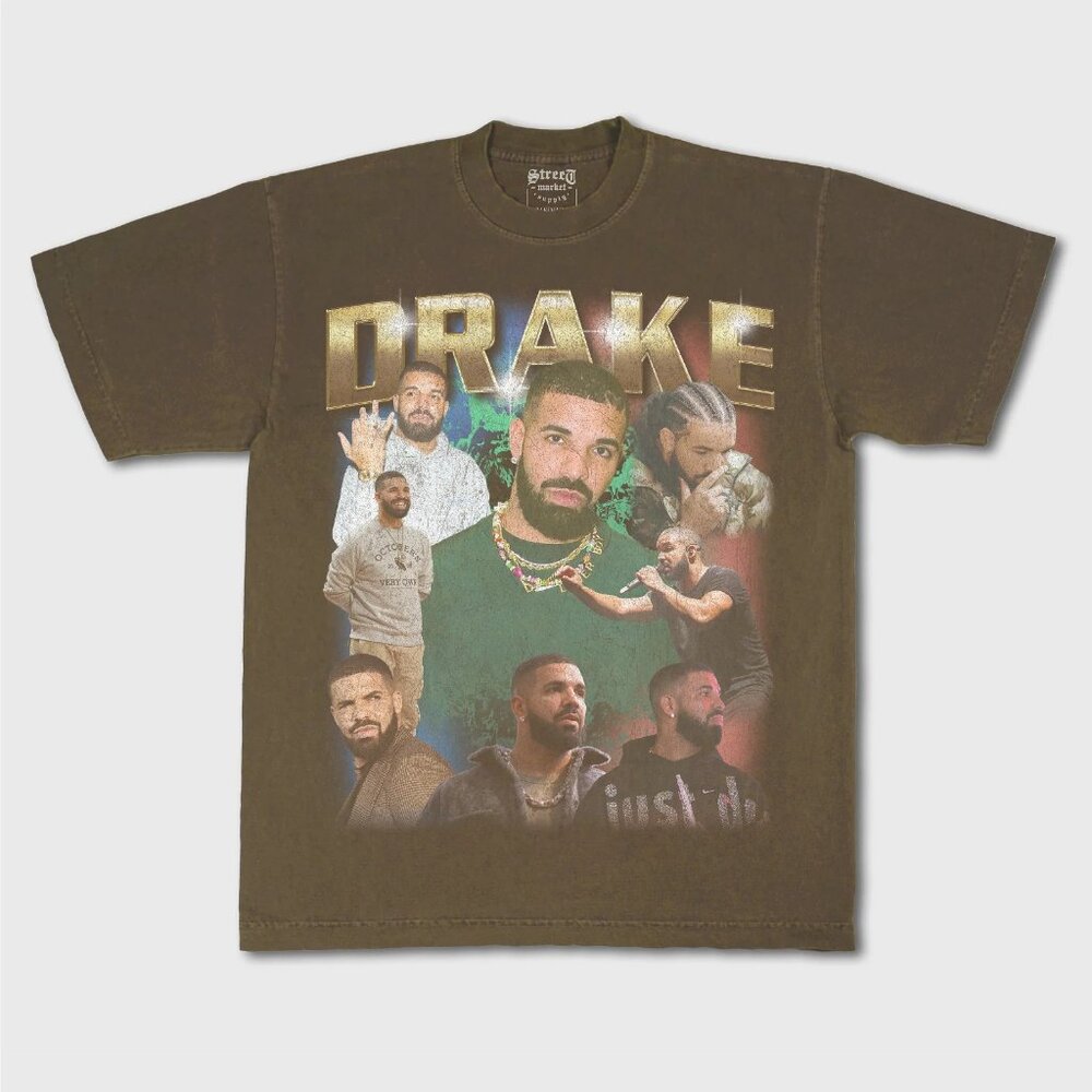 Street Market Supply DRAKE Tee – Vintage Brown – Size Medium – New